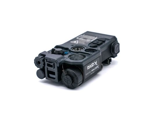 Wilcox RAIDxe Multi-Function Aiming Laser has a remote port to accept pressure pads.
